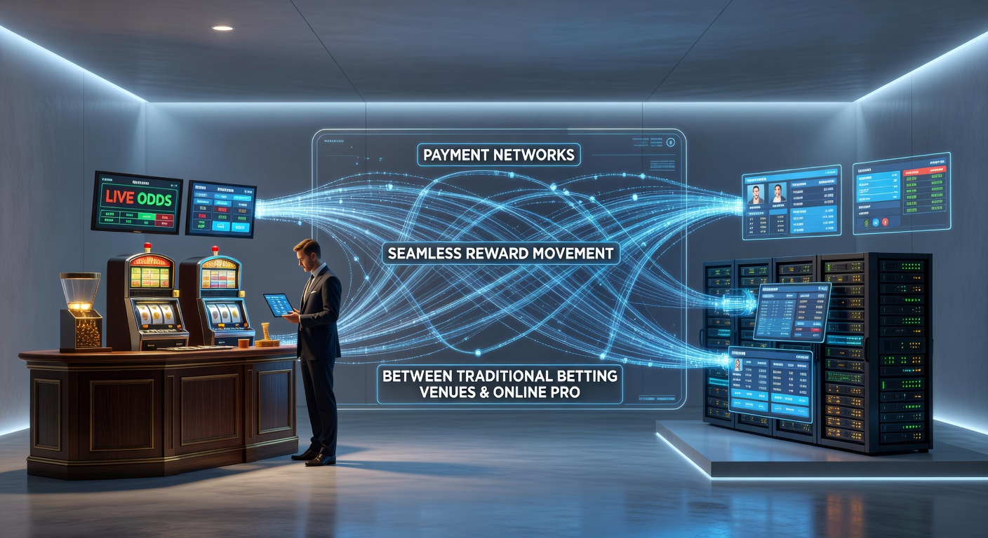 Close-up view of a digital interface showing real-time reward balance synchronization between a land-based casino terminal and a mobile progressive game screen