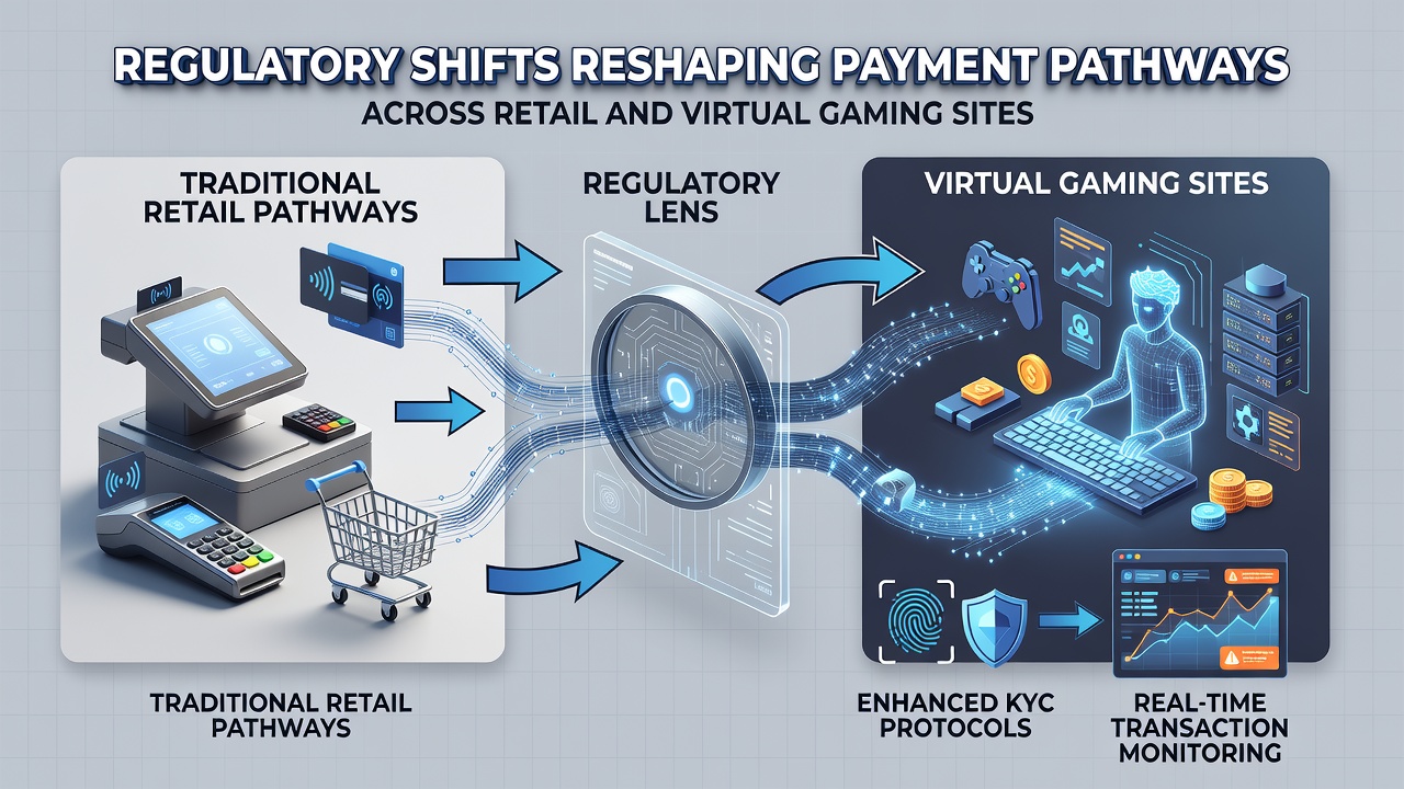 Comparison of payment processing updates in physical and digital gaming environments